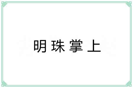 明珠掌上 明珠掌上