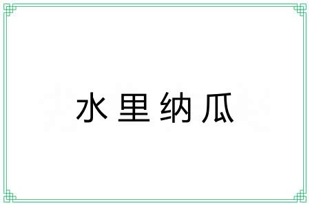 水里纳瓜