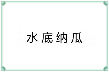 水底纳瓜