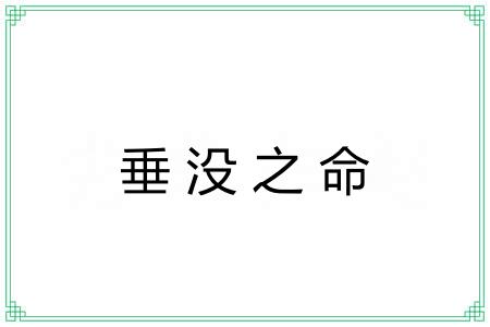 垂没之命