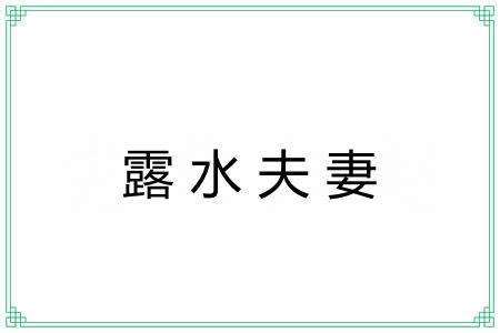 露水夫妻 露水夫妻