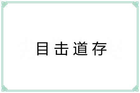 目击道存 目击道存