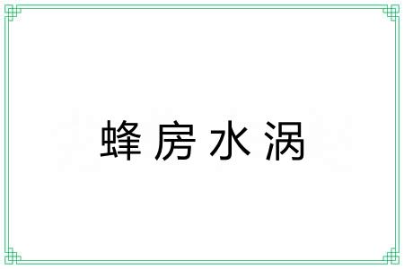 蜂房水涡